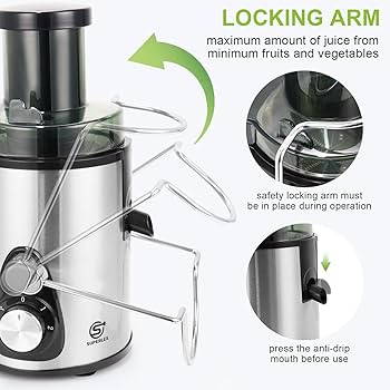 Juicer Machine, 800W Juicer With Wide Mouth For Whole