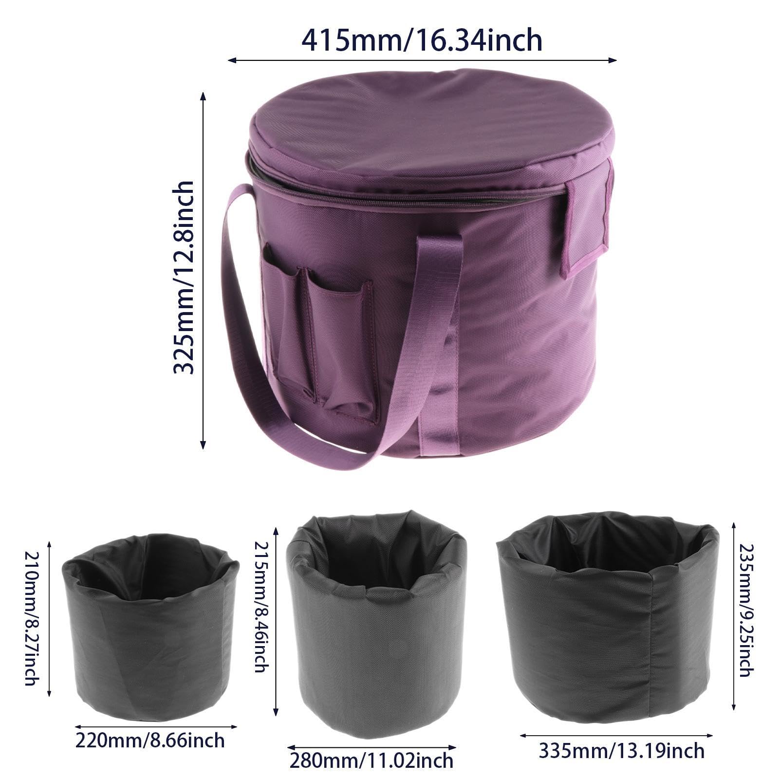 Generic Borsa Porta Ciotole Tibetane in Cristallo con Imbottitura Protettiva, Ideale per Attività All'aperto, 14 Inch