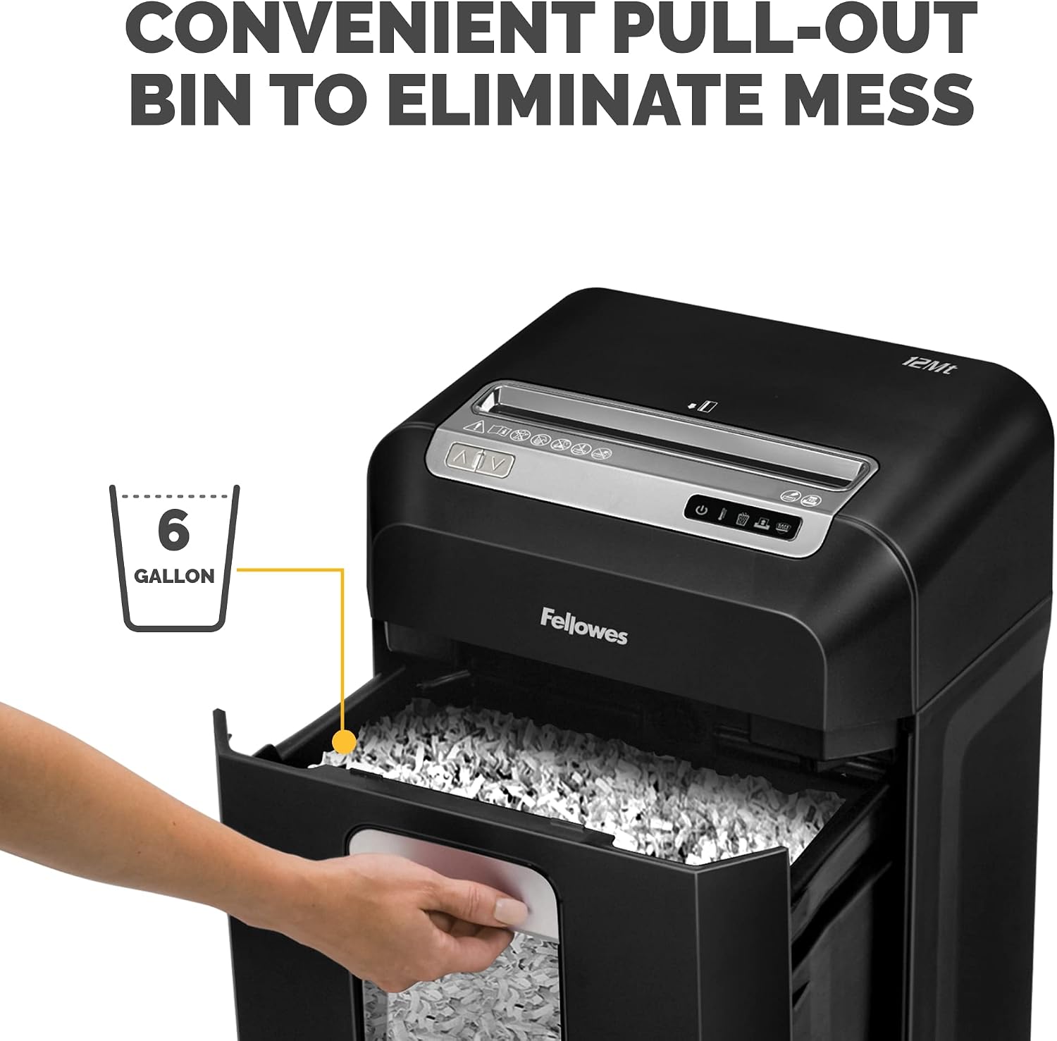 Fellowes 12MS30 12-Sheet Micro-Cut Deskside Paper Shredder