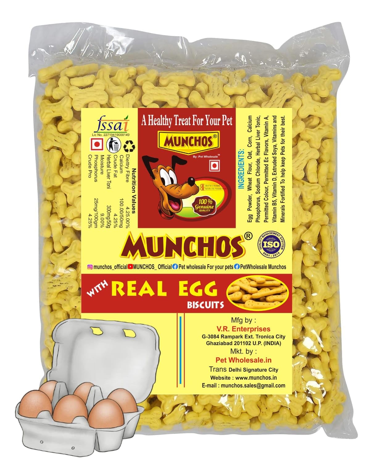 MUNCHOS Real Egg Puppy Biscuits 1 Kg (B07T689NFC) Amazon Price History, Amazon Price Tracker