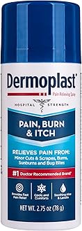 Dermoplast Pain, Burn & Itch Relief Spray for Minor Cuts, Burns and Bug Bites, 2.75 Oz (Packaging May Vary)