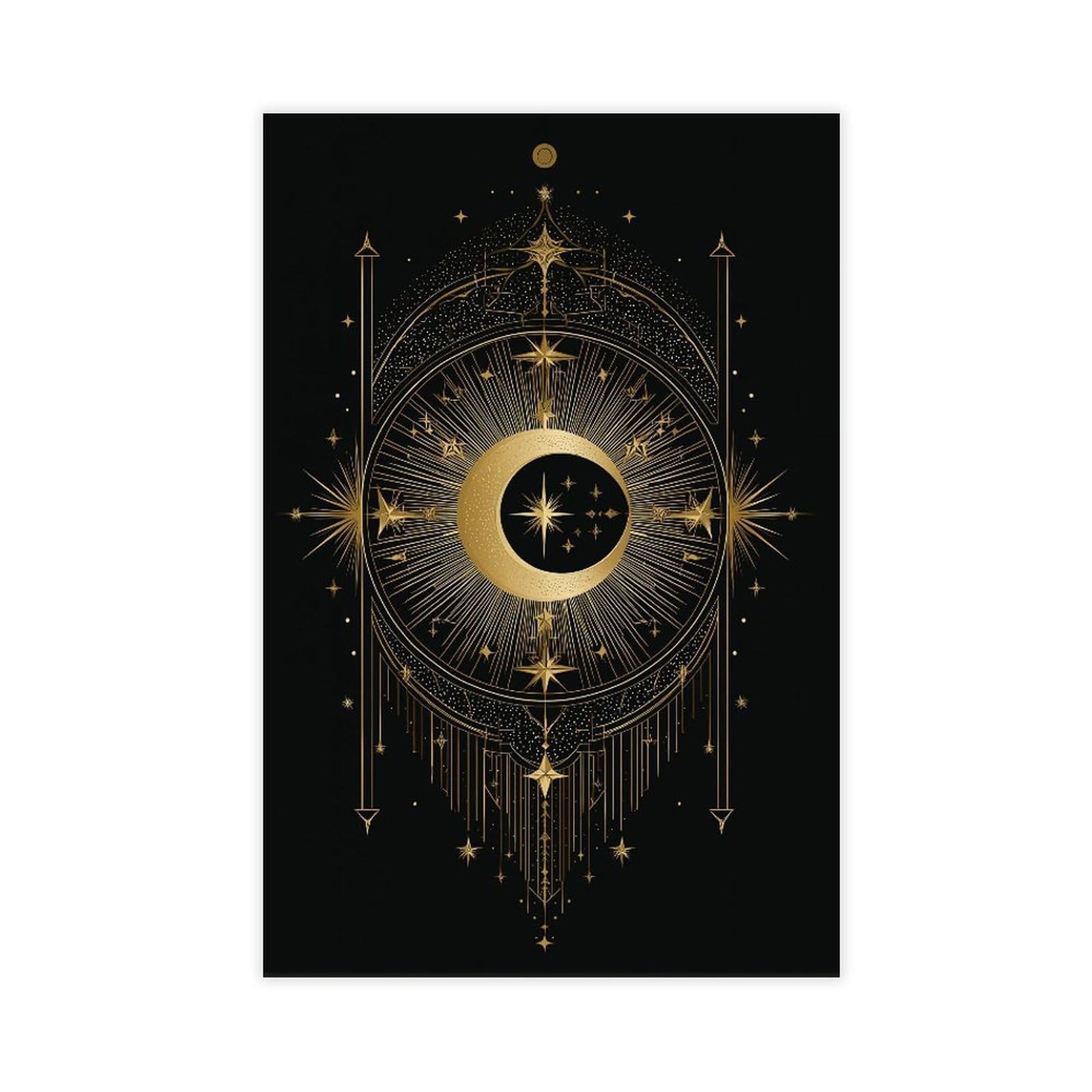 MRYCQ Celestial Astrology Poster Canvas Poster for Living Room Decor Gift