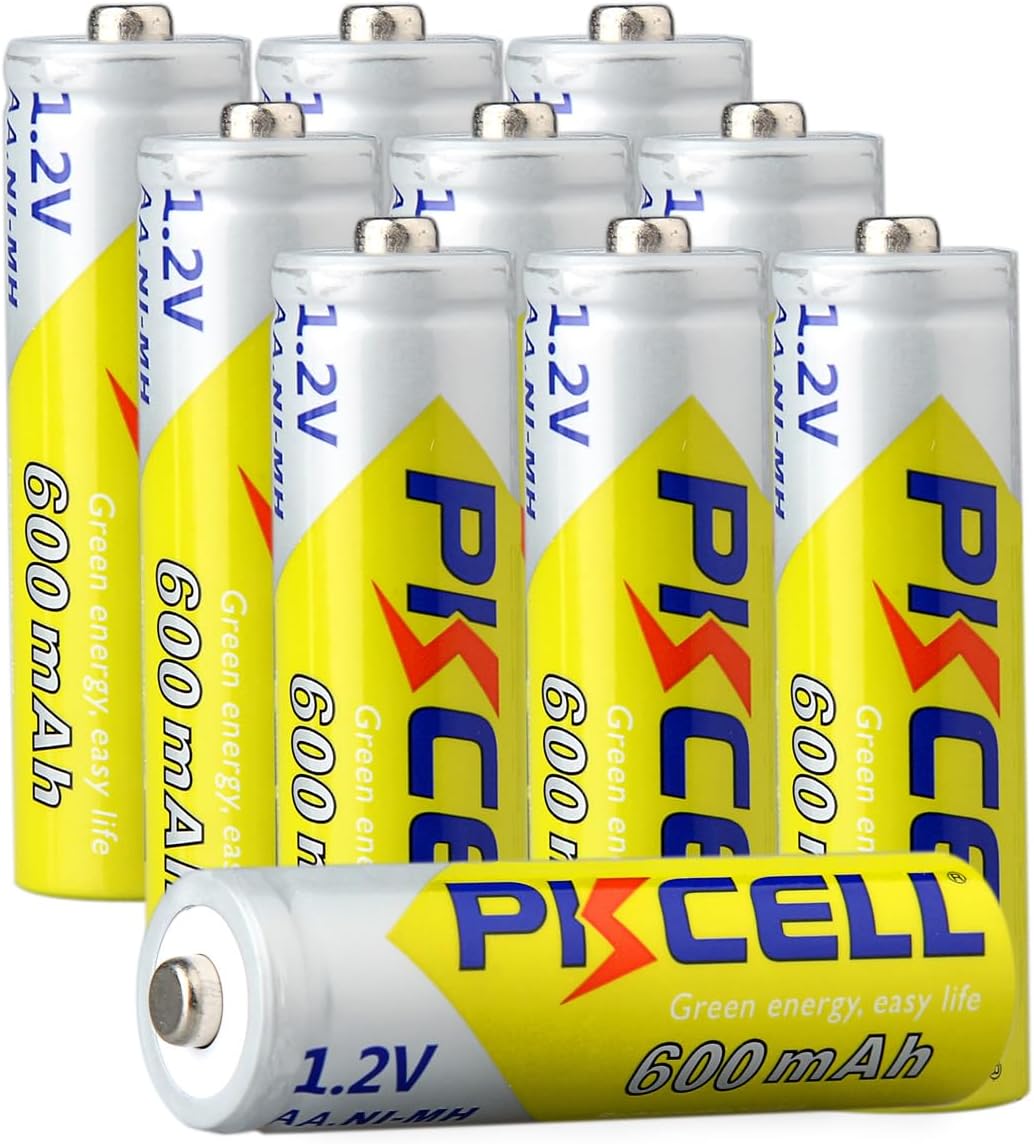 AA Rechargeable Batteries 1.2V NIMH 600mAh AA Battery Double A