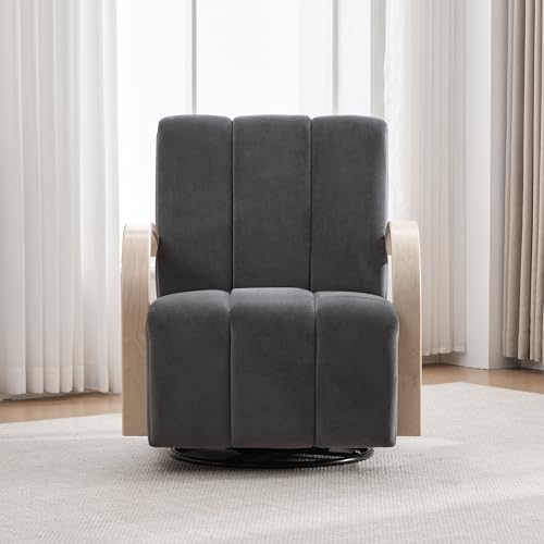 Sillón Plegable Terciopelo Gris miniatura 3