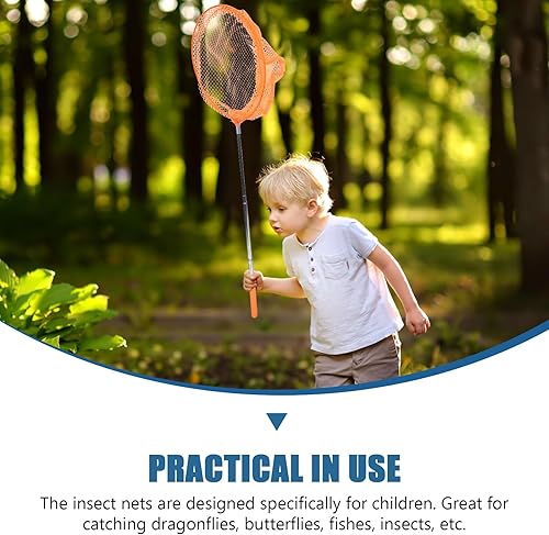 Miniatura 2 de TENDYCOCO 2 juegos de redes telescópicas para atrapar insectos con cubos, redes extensibles para insectos y peces para jugar al aire libre para