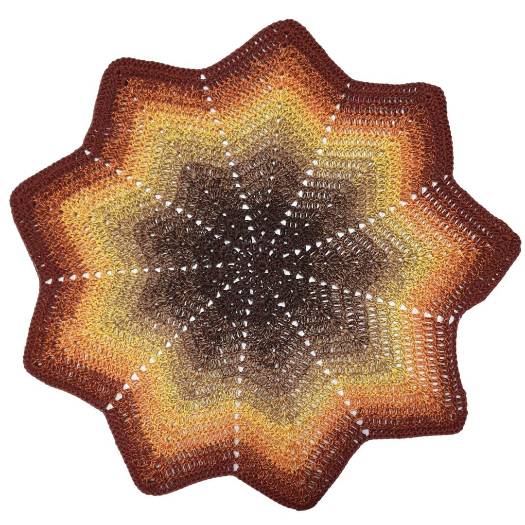 MegaBobbel*Herbstliebe*A342* (Außenfarbe: Kastanie) Farbverlaufsgarn - Lace Garn Bobbel Wolle zum Häkeln & Stricken (4 fädig, 2000m)