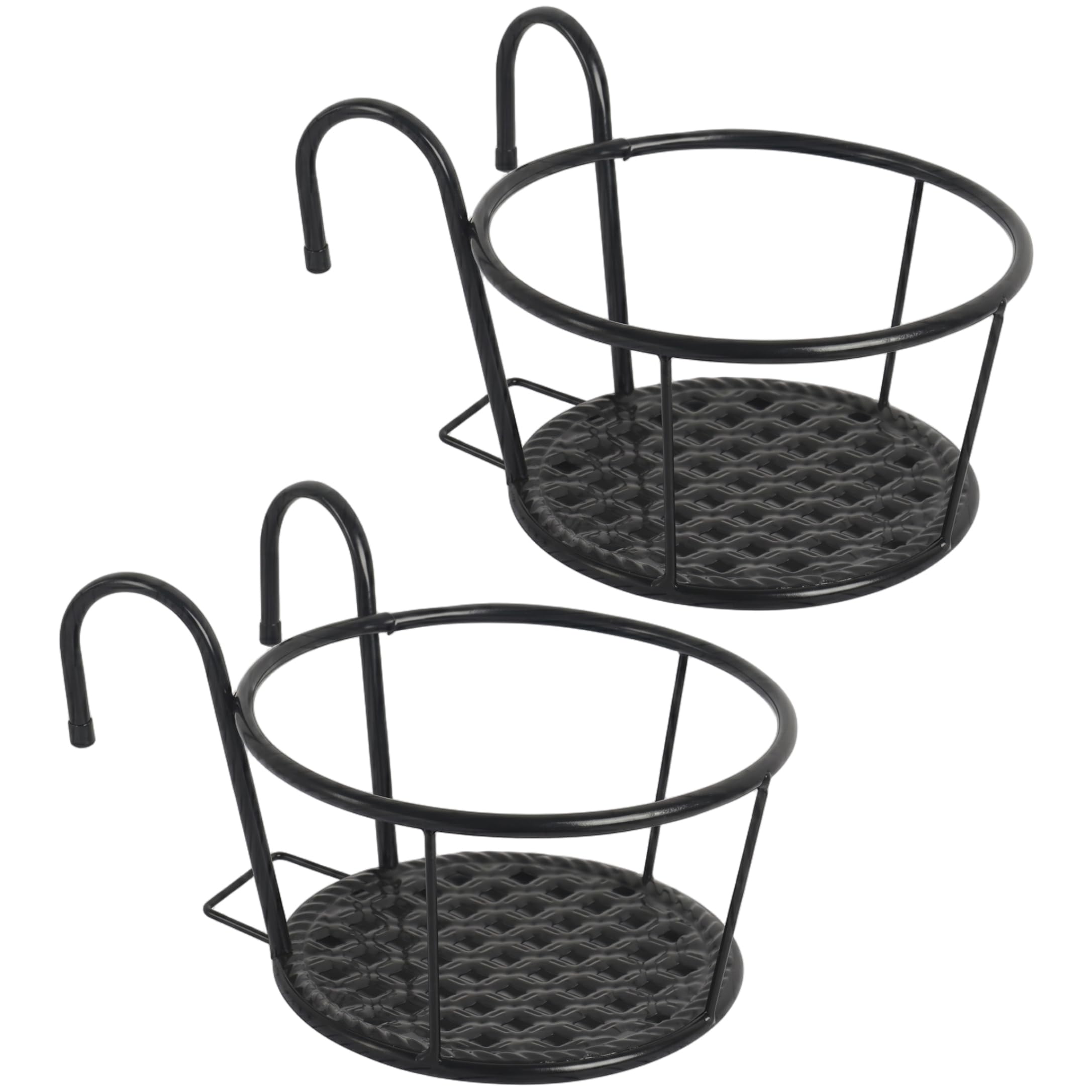 Cintre pour plantes de balustrade 2 pcs | Support balcon jardin 6 pouces