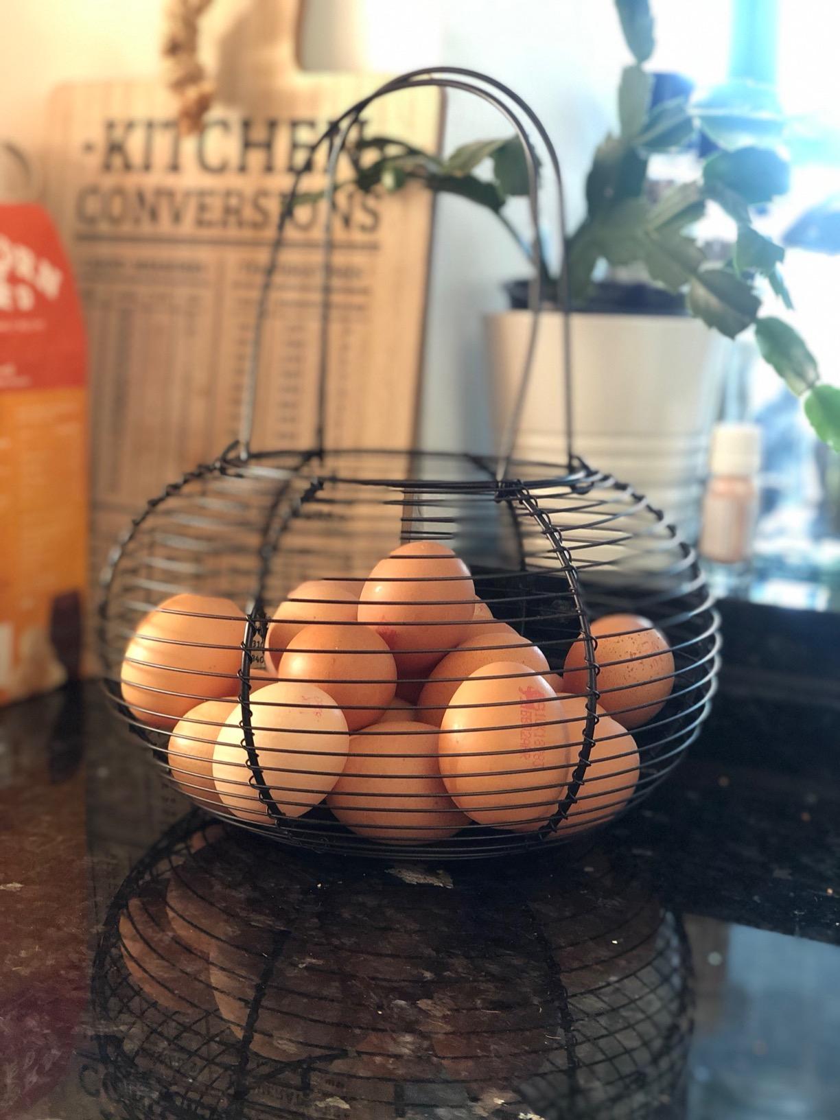 Sylvester Oxford Ltd GreyZouq French Country Style Egg Basket Amazon