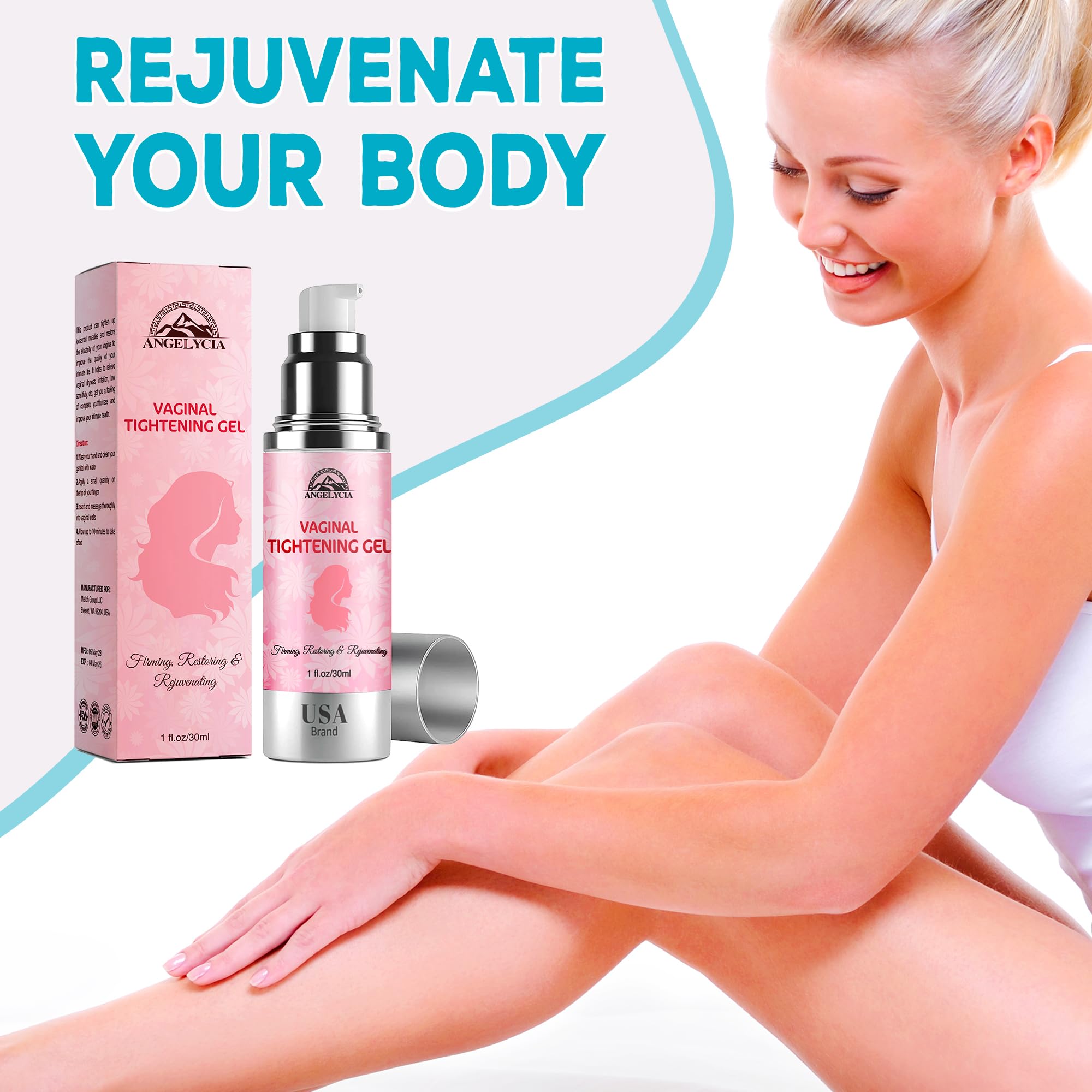 ANGELYCIA Vaginal Tightening Balm, Coochie Tightener, Improves Women's Vagina Health, Fast-Acting Tightener, Increases Intimate Sensitivity, Coochie Tighter, Easy to Apply, 1 fl oz