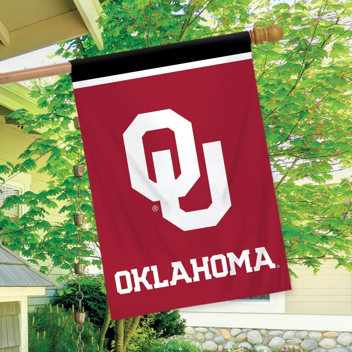 Briarwood Lane House Flag 40x28 For Outdoor Oklahoma Sooners NCAA Licensed House Flag