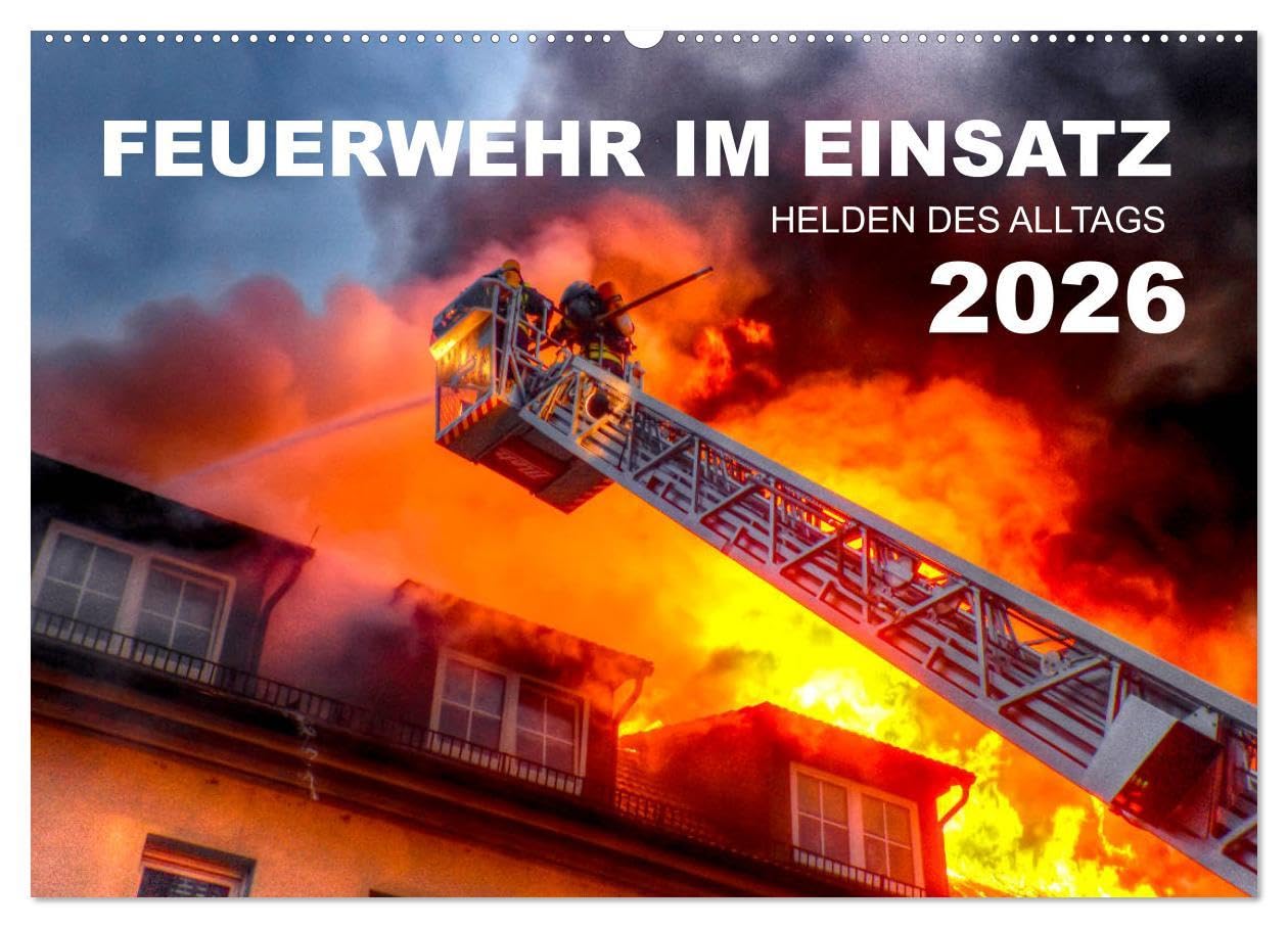 Calendrier Pompiers 2026 DIN A2 Calvendo : grand format horizontal pour passionnés