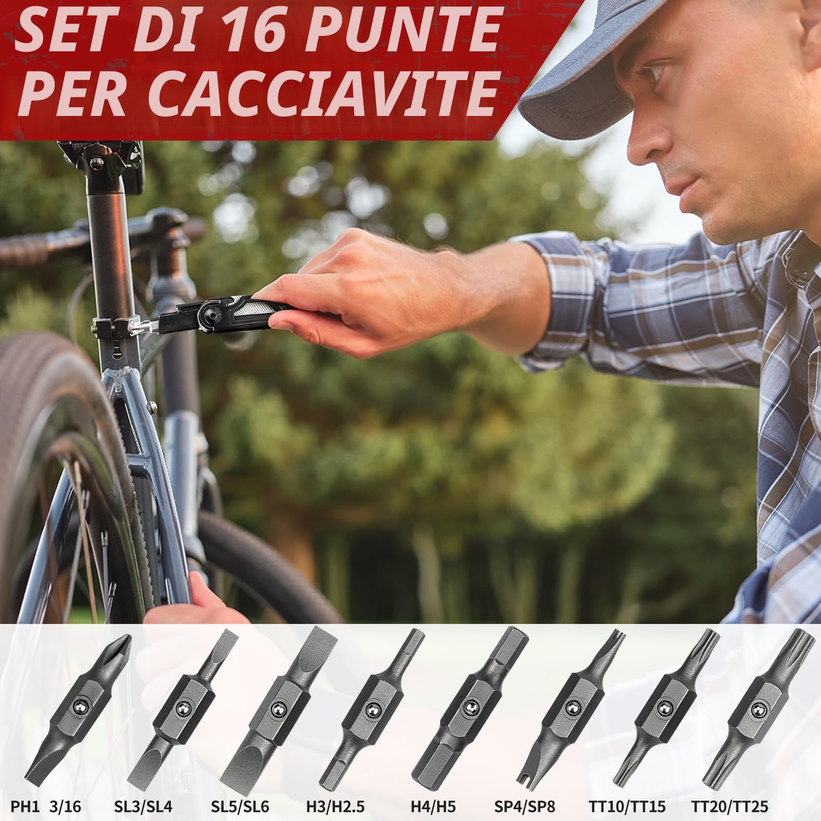 BIBURY Pinza Multiuso in Acciaio Inox, Multitool, Pinza Multifunzione con Forbici Potenziati, Seghe Sostituibili e Set di Cacciaviti per Esterno, Campeggio, Emergenza, Idee Regalo Uomo Regalo Papa