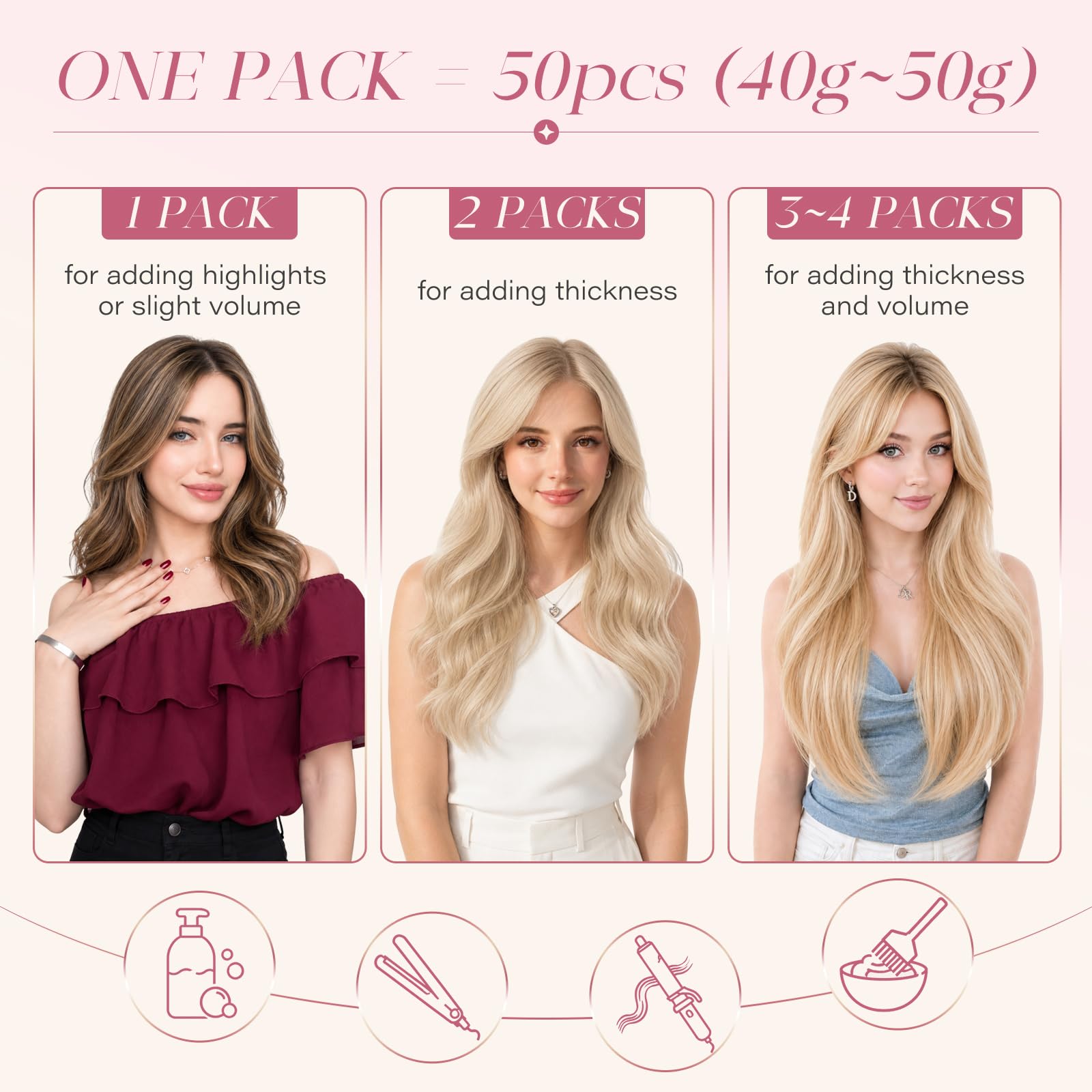 Elailite Extensiones Pelo Natural Queratina 1g Remy Cabello Humano sin Clip U Tip Keratina 50 Mechas 50g - 45cm #1B Negro Natural