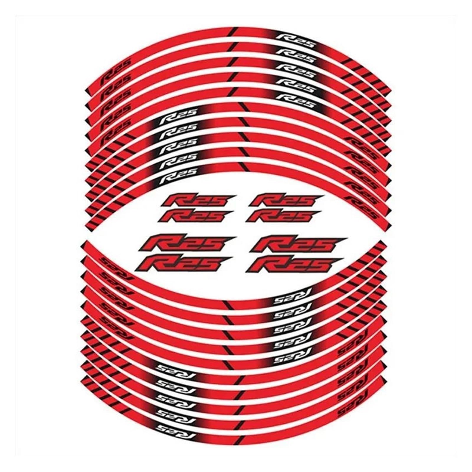 Motorcycle Wheel Sticker Tire Waterproof Reflectives Protection Decals for Yamaha R3 R25 YZF-R3 YZF-R25