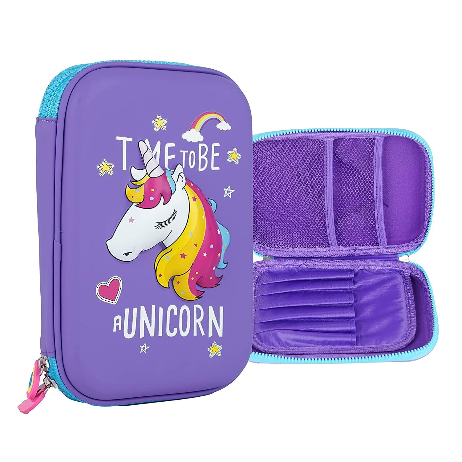 Auvella 1ps Unicorn Large Capacity Geometry Box for Girls 3D Embossed Hard Zipper Closer Pencil Pouch Cute Unicorn Theme Pencil Case Multi Pocket Storage Pouch Return, Birthday Gift for Girls (B0BS1D566G) Amazon Price History, Amazon Price Tracker