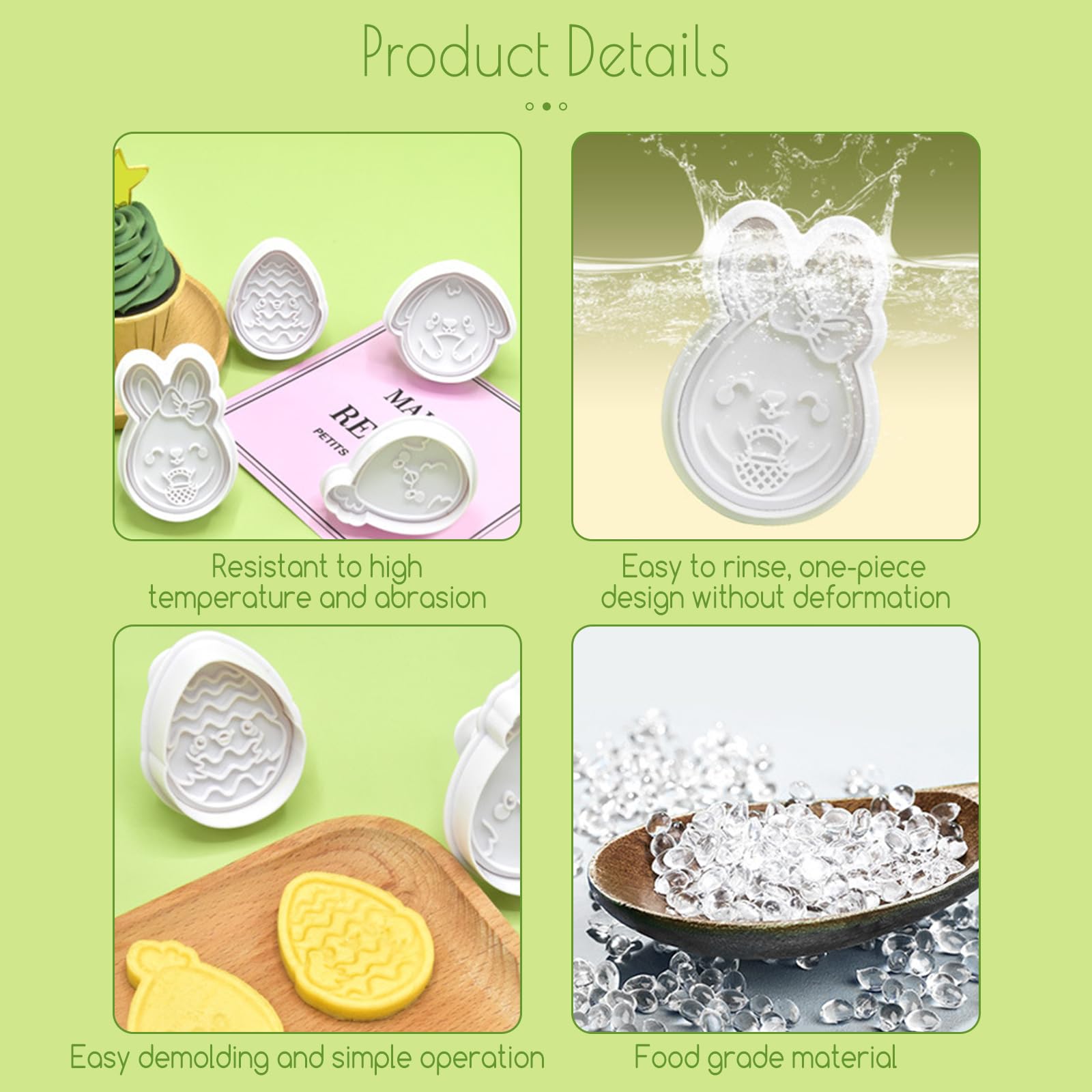 4 Stampini Per Biscotti A Forma Di Animali 3D - Divertenti E Facili Da Usare | Per Bambini E Baking - Foto 2