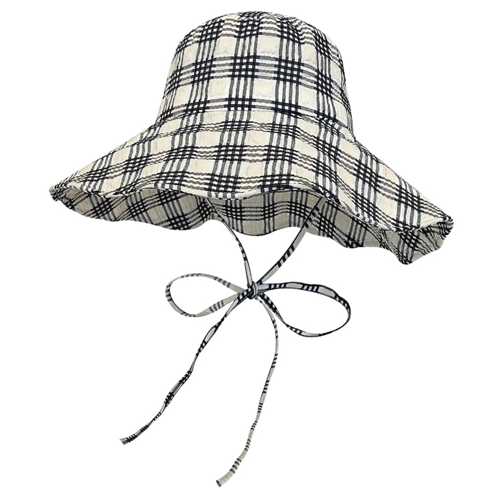 Dsgzkk Bucket Hat,Wide Brims Fisherman Hat for Female Sun Protective Summer Bucket Hat Foldable Sweat Absorb Beach Hat Black