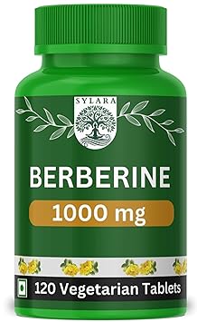 SYLARA 99% Berberine Extract 1000 mg - 120 Tablets/Capsules + Powder Supplement for weight management - image, photos