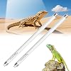 T8 10.0 UVB Reptile Bulb, UVA UVB Reptile Light 15W, 450mm/18in Reptile Vivarium Fluorescent Tube Light for Desert Reptiles, Bearded Dragons, Chameleon, Lizard and Snake Species, 2-Pack [Energy Class A]