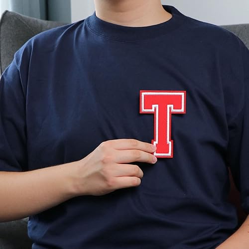 Miniatura 365 de Parches de letras termo-adhesivas de alta calidad – Lindas letras para ropa – Parche universitario para ropa – Letras bordadas de 4 1/2 parches