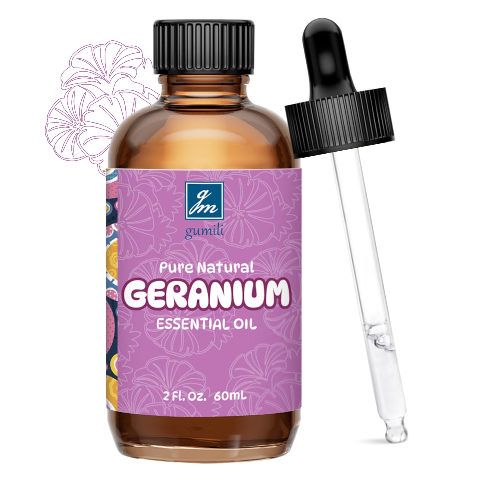 GM Gumili Geranium Essential Oil for Skin, Diffuser &amp; DIY Blends