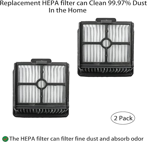 Miniatura 4 de Piezas de repuesto para aspiradora Dreametech H12 Pro  H12 Dual inalámbrica en seco incluye 2 cepillos de rodillo, 2 accesorios de filtro