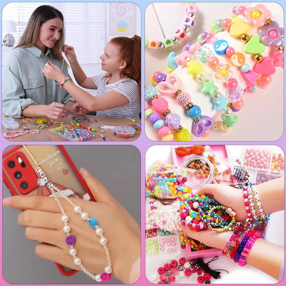 Tenn Well 2 Roll Elastic String Total 656 Feet, 1mm Beading Cord Stretchy String for Bracelets, Necklaces, Jewelry Making, Beading and Crafts (Black, White) - Image 7