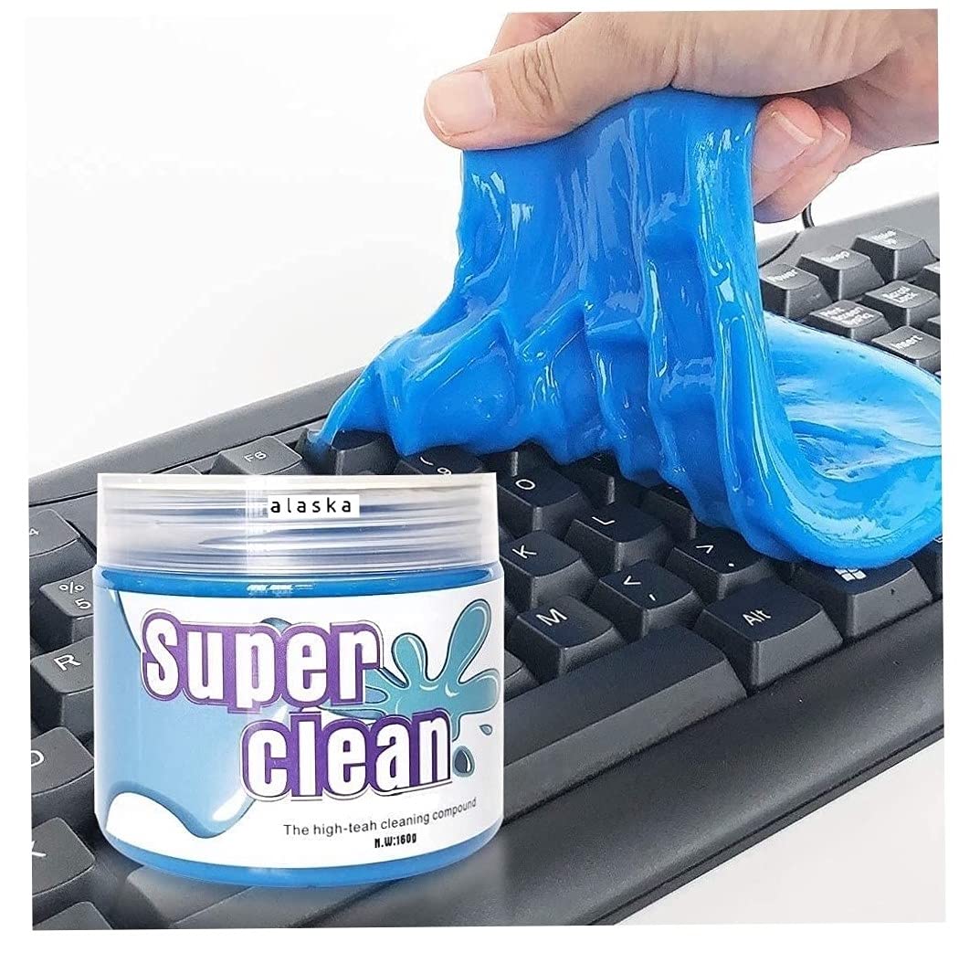 Alaska LCAN Magic Gel Cleaner for Laptops Key Board, Desktop Key Board, Car Dash Board, AC Vent. Multi Purpose Cleaning Gel. (Pack of 2)