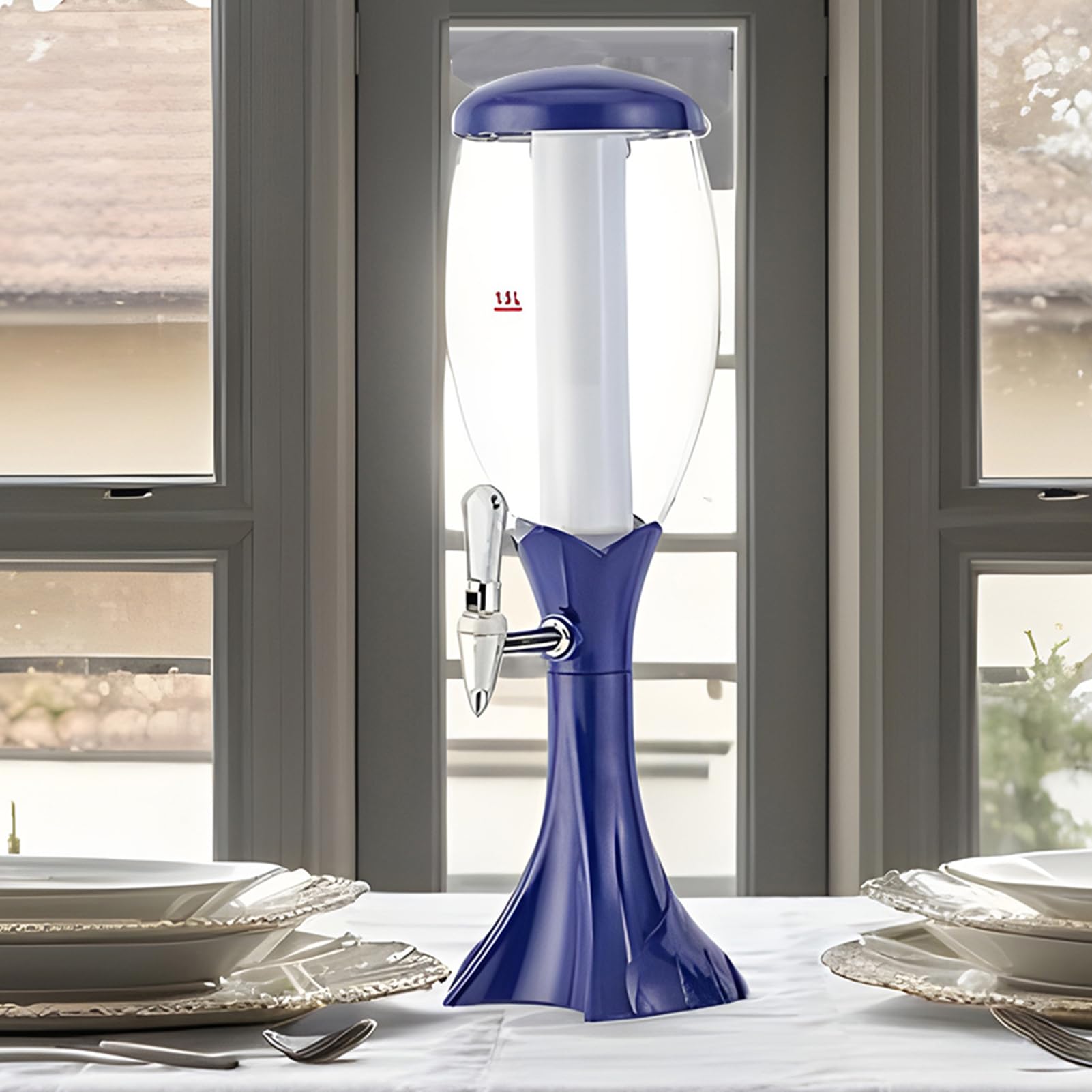 Dispensador de bebidas, torre de whisky y alcohol, torre de cerveza con | tubo de hielo, dispensador de bebidas de agua, torre de margarita, torre de para eventos en casa
