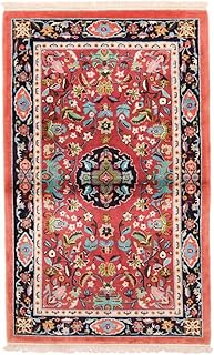 Kaschmir Seide Viskose 95x156 Handgeknüpft Orientteppich Teppich Indien
