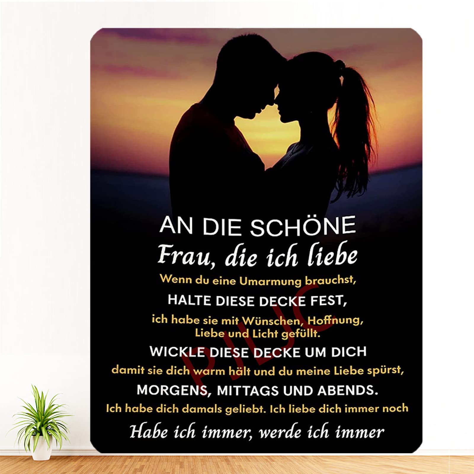 Faultier-Decke Als Geschenk Für Die Ehefrau – Weich, Kuschelig, Mit Lustigem Spruch