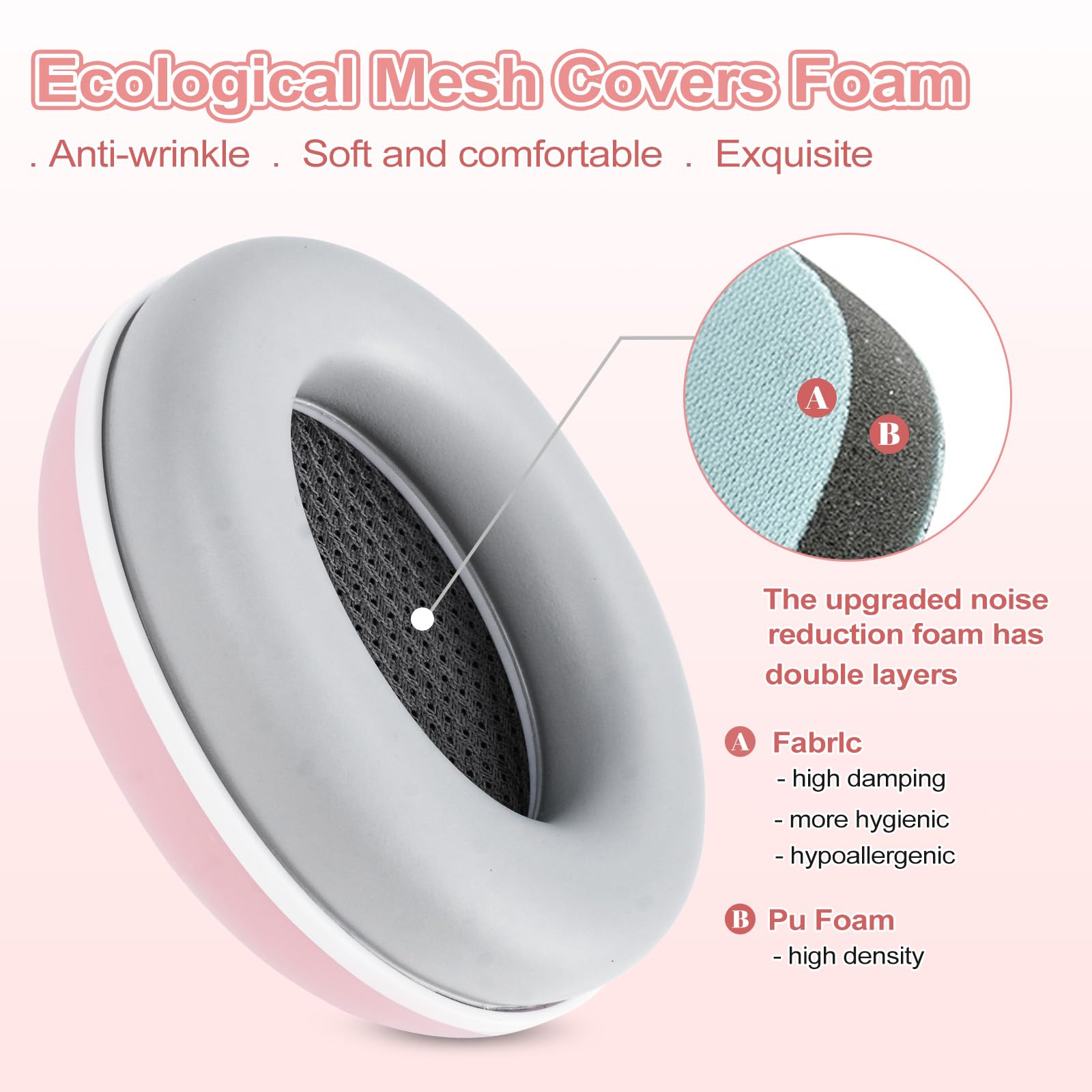 2 en 1 Casque Anti Bruit Bébé, Réglable Casque Bébé Anti Bruit, Protection Auditive pour les Bébés de 0 à 48 mois et les Enfants, Cache-oreilles Bébés pour le quotidien et les événements
