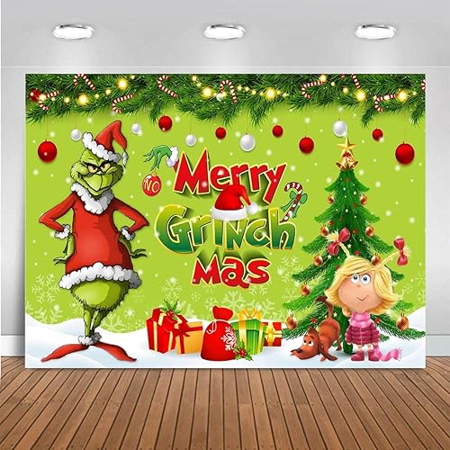 Decoraciones de Navidad para fiesta de Navidad, decoraciones navideñas, telón de fondo de decoración de Navidad de 5 x 3 pies para suministros de