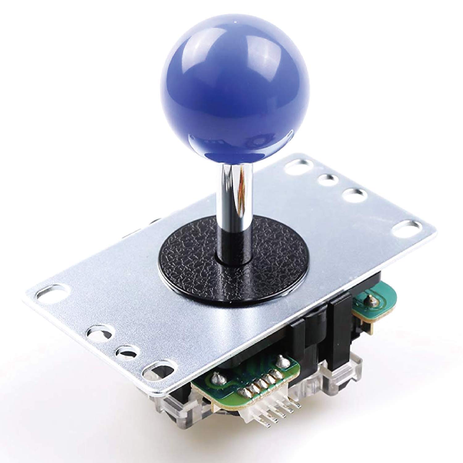 Sanwa GT-Y Portail octogonal + Joystick original SANWA JLF-TP-8YT bleu foncé – pour jeu d'arcade Jamma 4 et 8 positions réglables, compatible avec manette de tournoi Catz Mad SF4 (bleu foncé) S@NWA