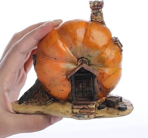 Miniatura 3 de Top Collection Historia encantada jardín y terrario calabaza casa de hadas decoración al aire libre