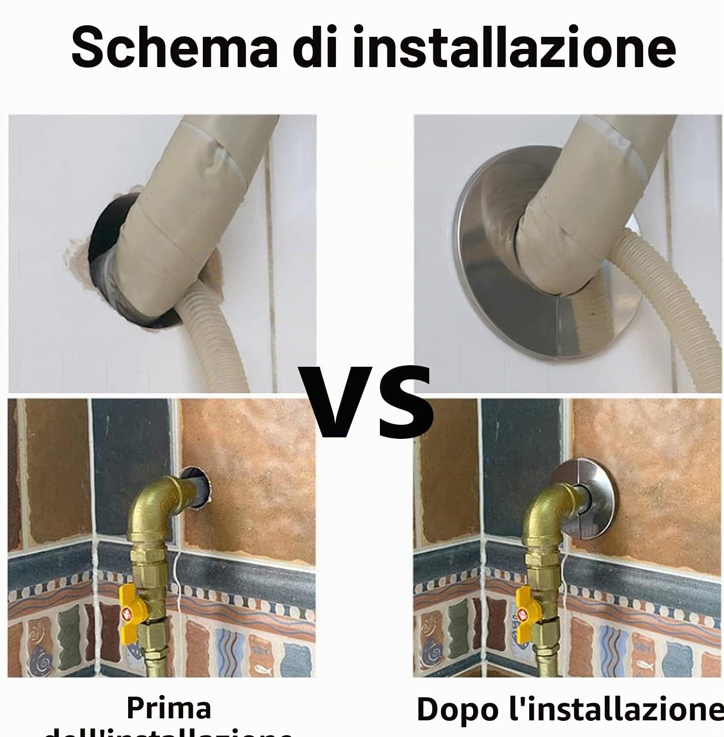 Rosetta per tubo stufa, copertura in acciaio inox, manicotto per tubo, supporto per camino, ginocchio per stufa, rosetta per cappa del camino, piastra di base (DN 80mm)