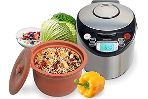 VitaClay Smart Organic Clay Pot Multi Cooker - The Perfect Steamer for Cleaning and Sanitizing