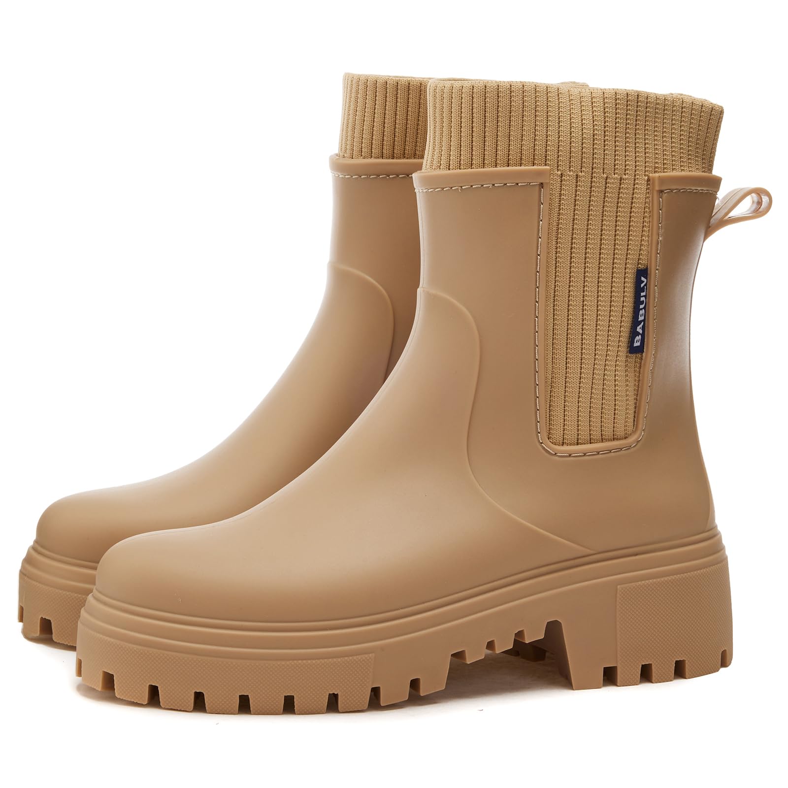 AONETIGER Gummistiefel Damen Regenschuhe Halbhoch Wasserdicht 36-41 EU