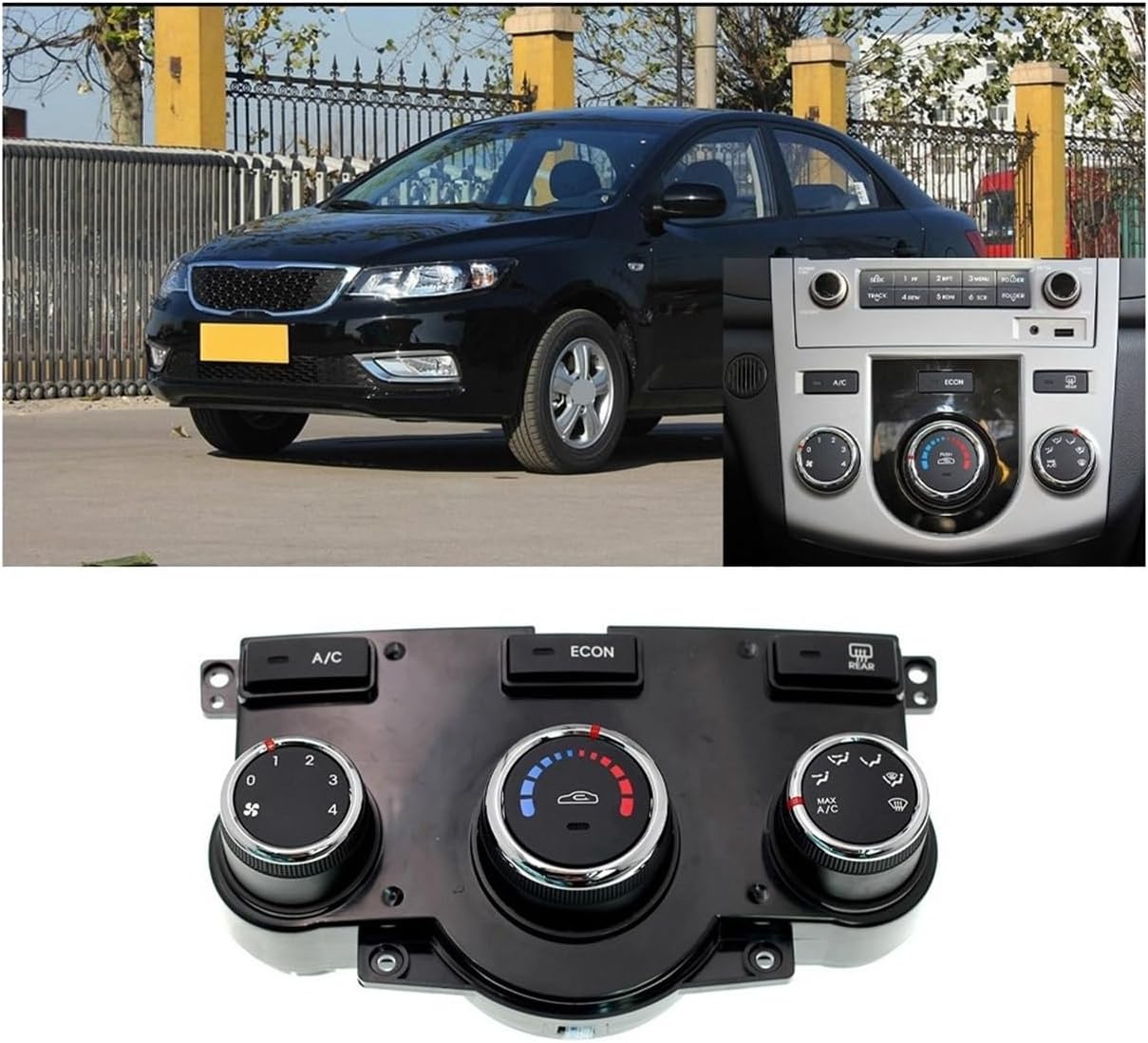 97250-1X510 Car Air Conditioning Switch Panel Making A/C Adjustment Knob Compatible For Forte Cerato 2014-2016