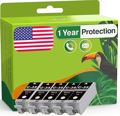 Limeink Cartuchos de tinta compatibles de repuesto para Canon PGI-35, juego de cartuchos de tinta compatibles para impresoras Canon PIXMA iP100