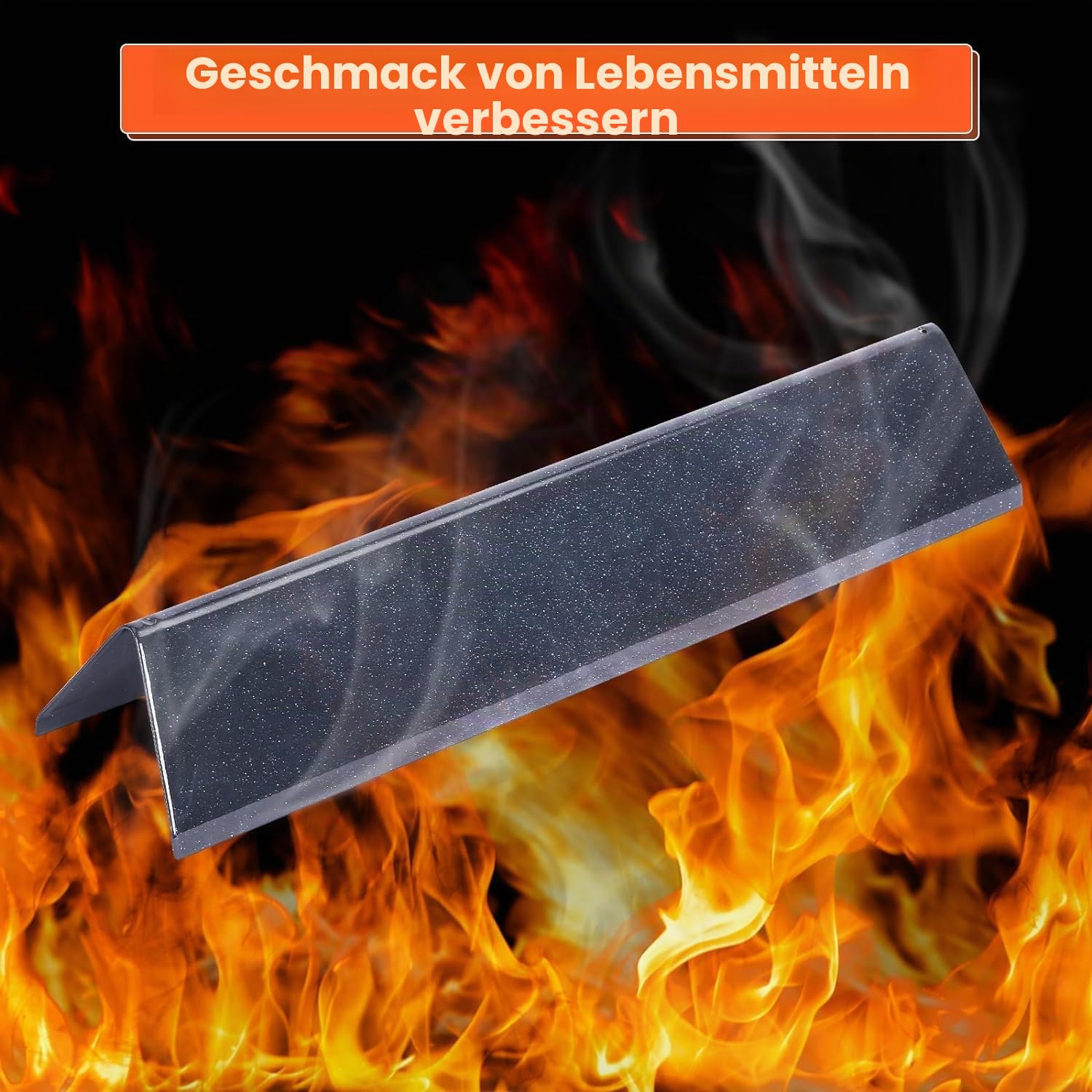 GFTIME 38,9CM Flavorizer Bar 7636 für Spirit E-310/320/330 (2013-Current), Spirit II E-310 S-310 Serie (mit vorderen Brennerknöpfen), Porzellanemaille Hitzeplatte Ersatzteile