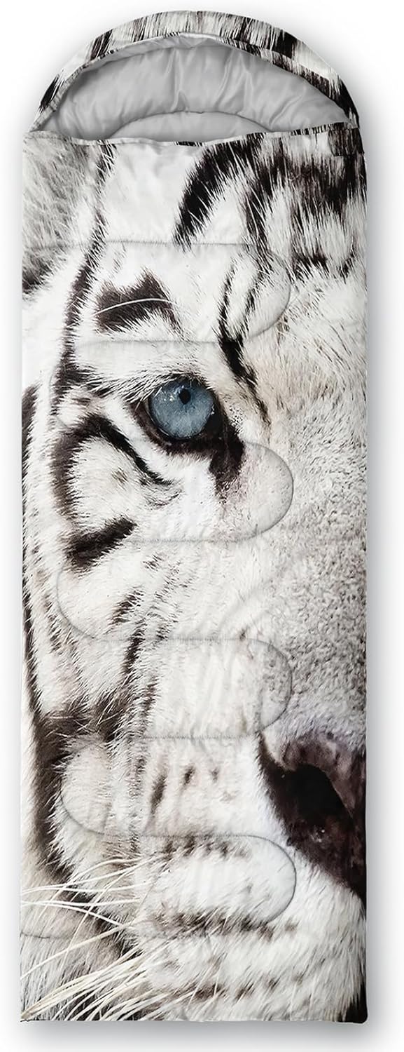 AILONEN Cartoon Elephant Sleeping Bags,Lightweight & Waterproof,3 Season Warm & Cool Weather,Dreamy Pink Flower Animal Backpacking Gear for Kids,Girls Travelling,Outdoors