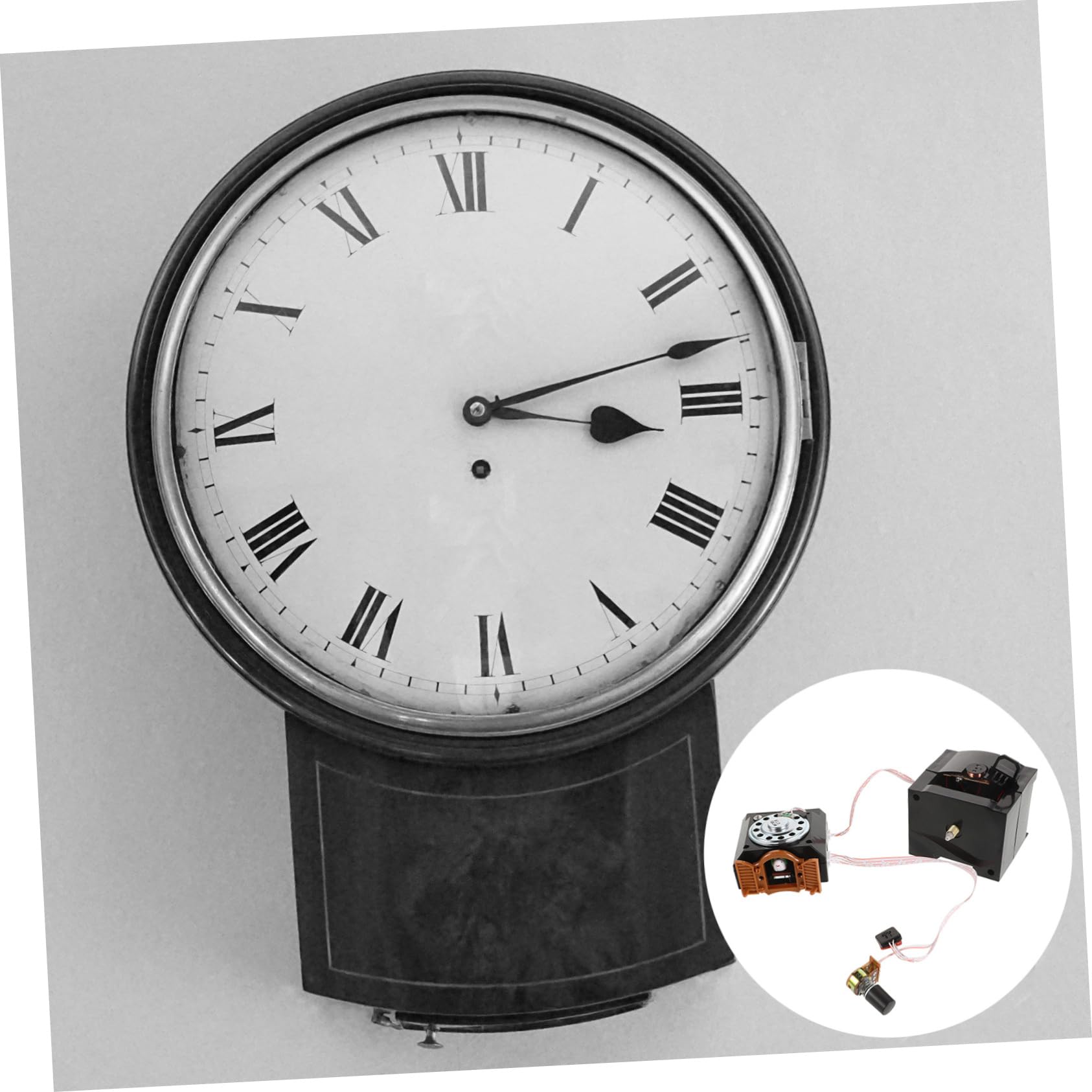 2St Kuckuckswanduhr Uhrwerk Austausch von Uhrmotoren Uhr ersatz mechanismus Plastik Black