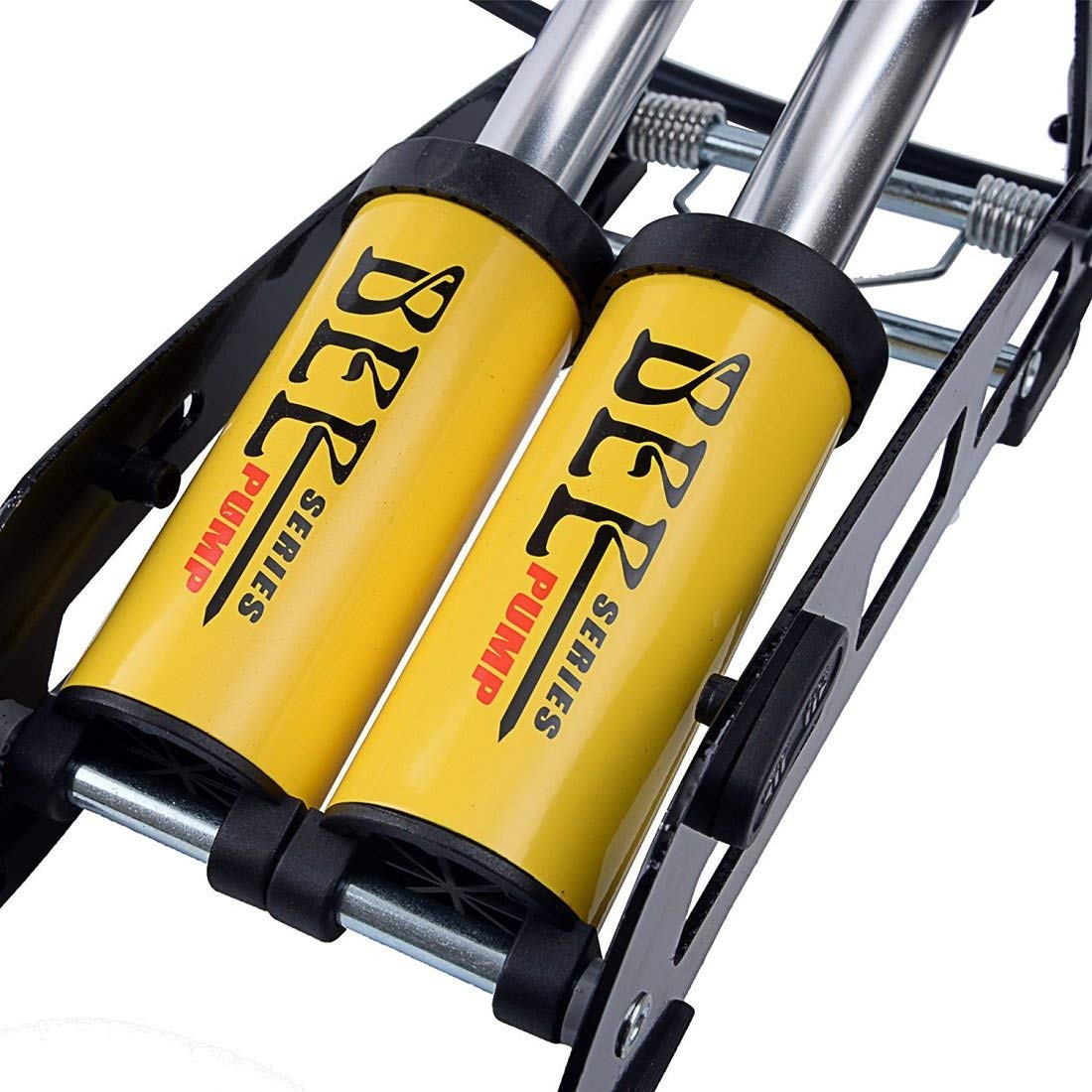 RONTENO Air Pump for Cycle and Bicycle | Football and Car 160Psi Twin Foot Pump (1 PcYellow 11x4.7x3 Inches, Pack of 1) 2