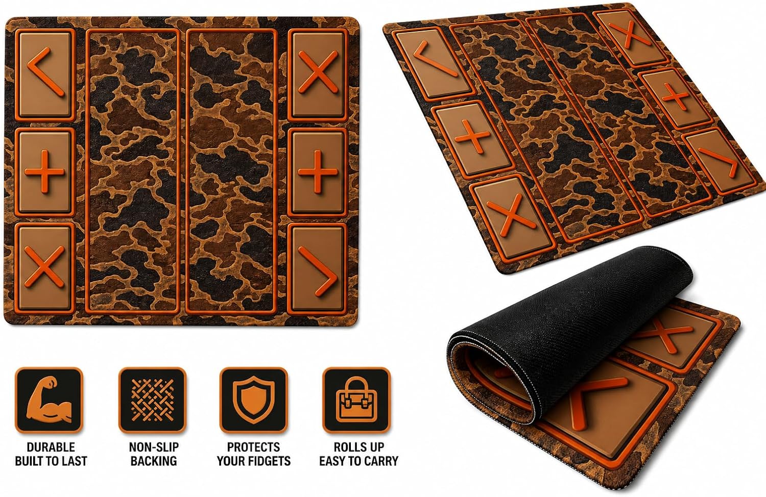 Fidget Trading Board, Squishy Play Mat with Non-Slip Rubber Backing, Portable Fidget Toy Organizer & Trading Display Mat for School, Home & Travel, Gaming Mouse pad