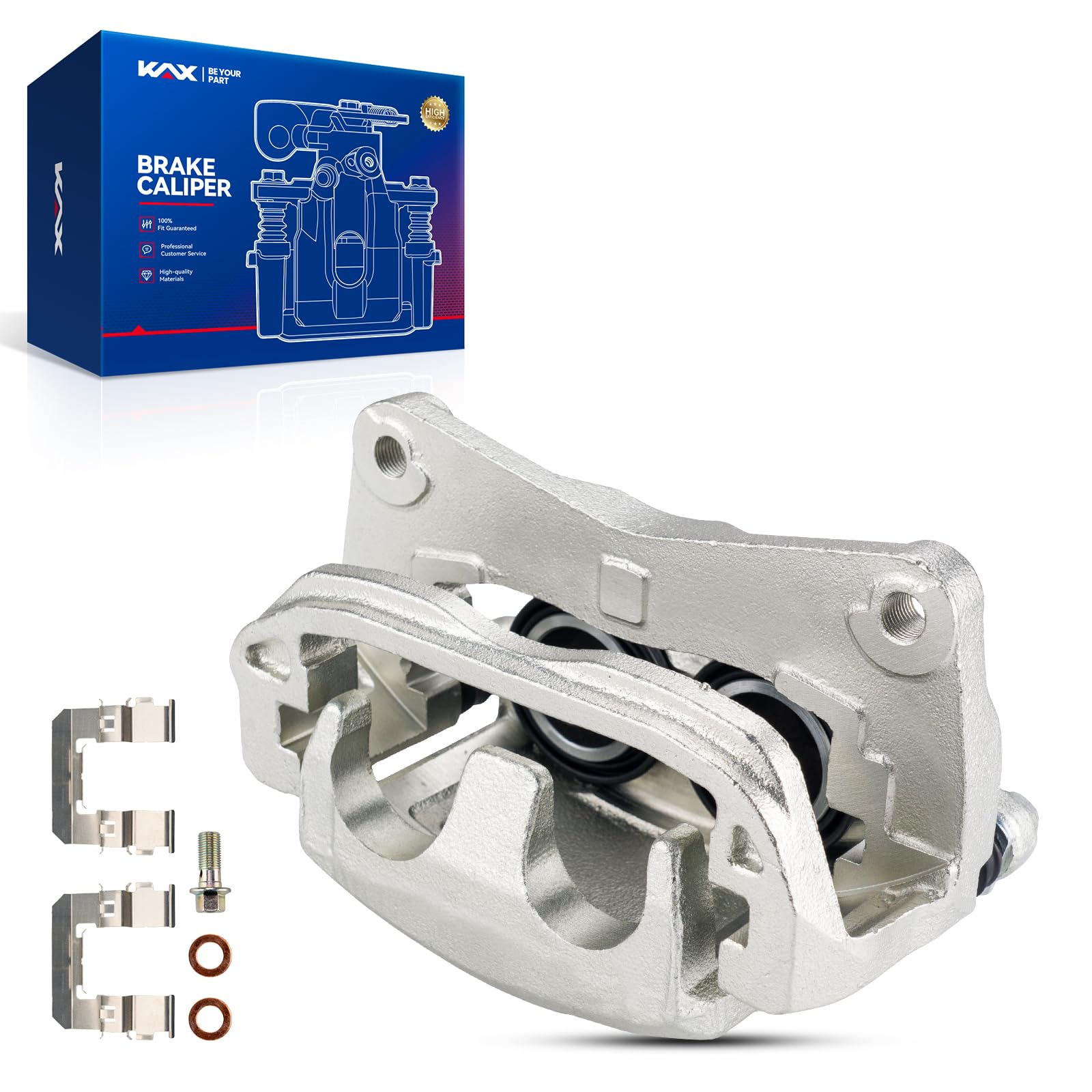 KAX Disc Brake Caliper Assembly with Bracket for Subaru, Saab- Forester, Outback, Crosstrek, XV Crosstrek, Legacy, Baja, Impreza, 9-2X, Front Right