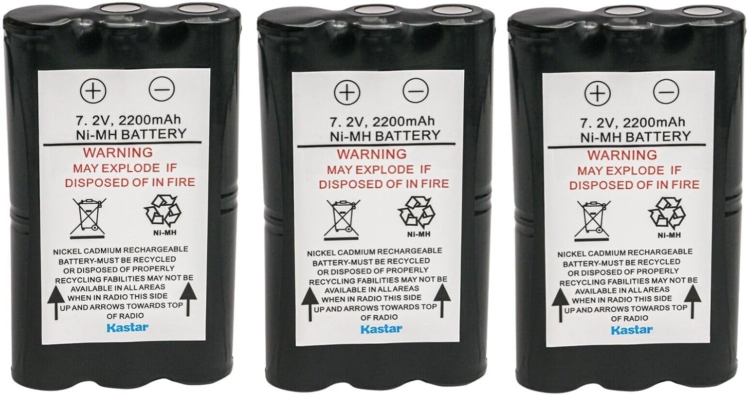 Kastar 6-Pack HNN9018A Battery Replacement for Motorola HNN9018, HNN9018A, HNN9018AR, HNN9018B, HNN9018BR Battery, Motorola CP50, Radius SP50 (Standard Model) Radio