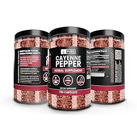 PURE ORIGINAL INGREDIENTS Cayenne Pepper (730 Capsules) No Magnesium Or Rice Fillers, Pure, Lab Verified