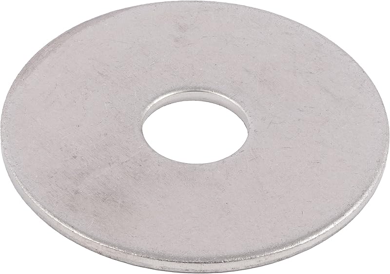 1/4" x 1" Fender Washers (100 Pack) Zinc Plated Steel, Meets ASME B18.21.1 Industrial/Commercial Grade by Makers Bolt