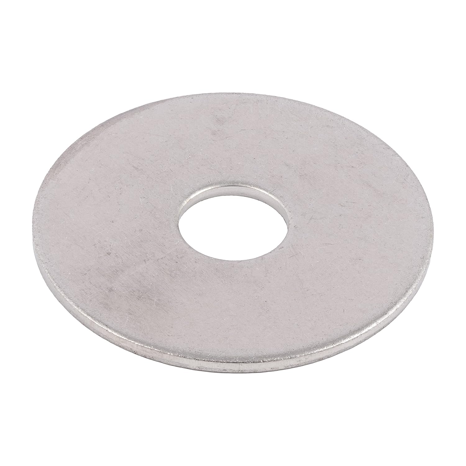 MakersBolt 1/4" x 1" Zinc Plated Fender Washers (100 Pack) - ASME B18.21.1 Steel Flat Washers for Industrial Strength